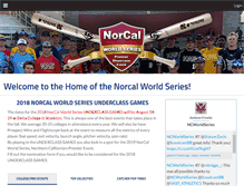 Tablet Screenshot of norcalworldseries.com